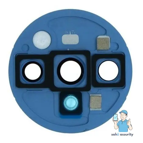 Camera Lens Glass with Frame for OnePlus 7T Blue thumbnail